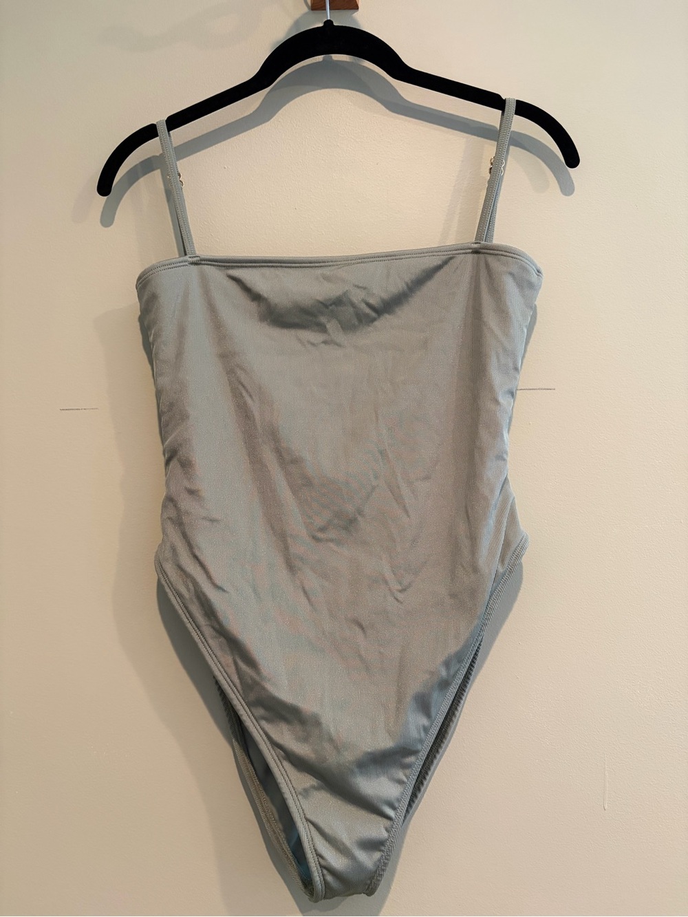Montce Sage Green Ribbed One-Piece Swimsuit
